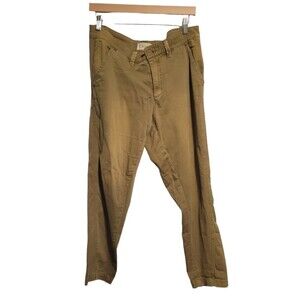 Anthropologie Chino Relaxed Fit Olive Green Pants Size 29